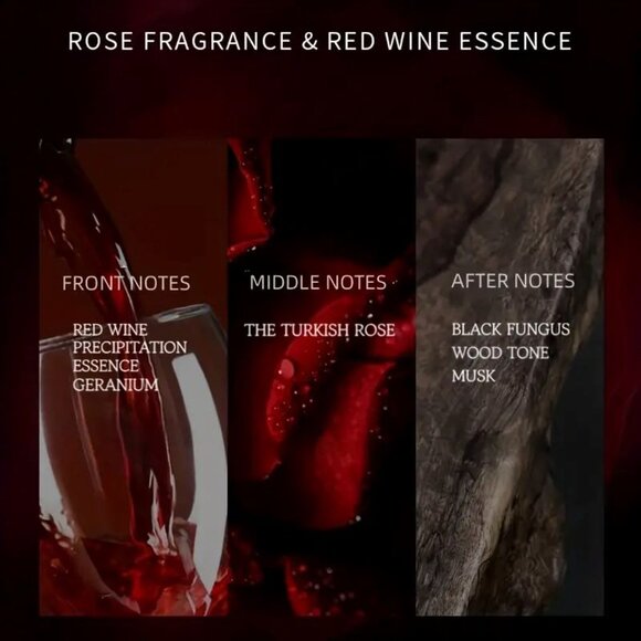 NEW!! Holiday Roaming - Red Rose Water Perfume in Beautiful Rose Bottle - 50 ML - Picture 2 of 7